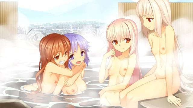 女風呂でイチャイチャしながら洗いっこしたりボディチェックする女の子同士の入浴レズ二次エロ画像-2